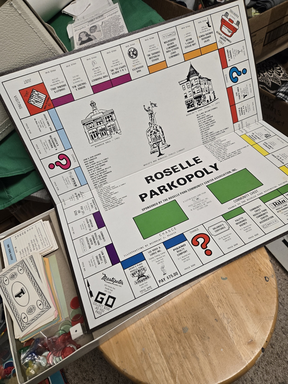 Board Game Roselle Parkopoly